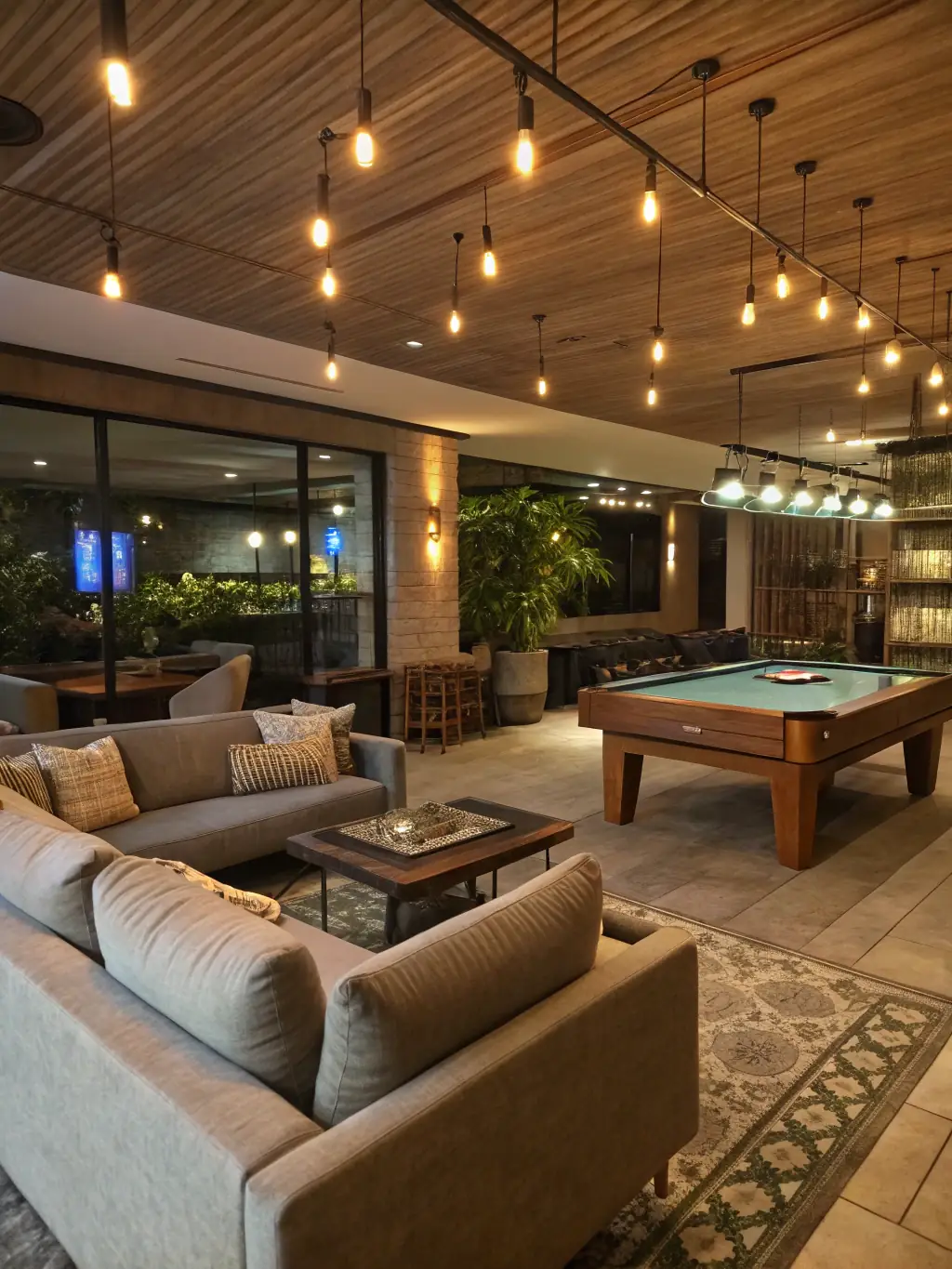 A vibrant image of people enjoying a casual billiards game in a recreational setting, highlighting the social and enjoyable aspects of the sport.